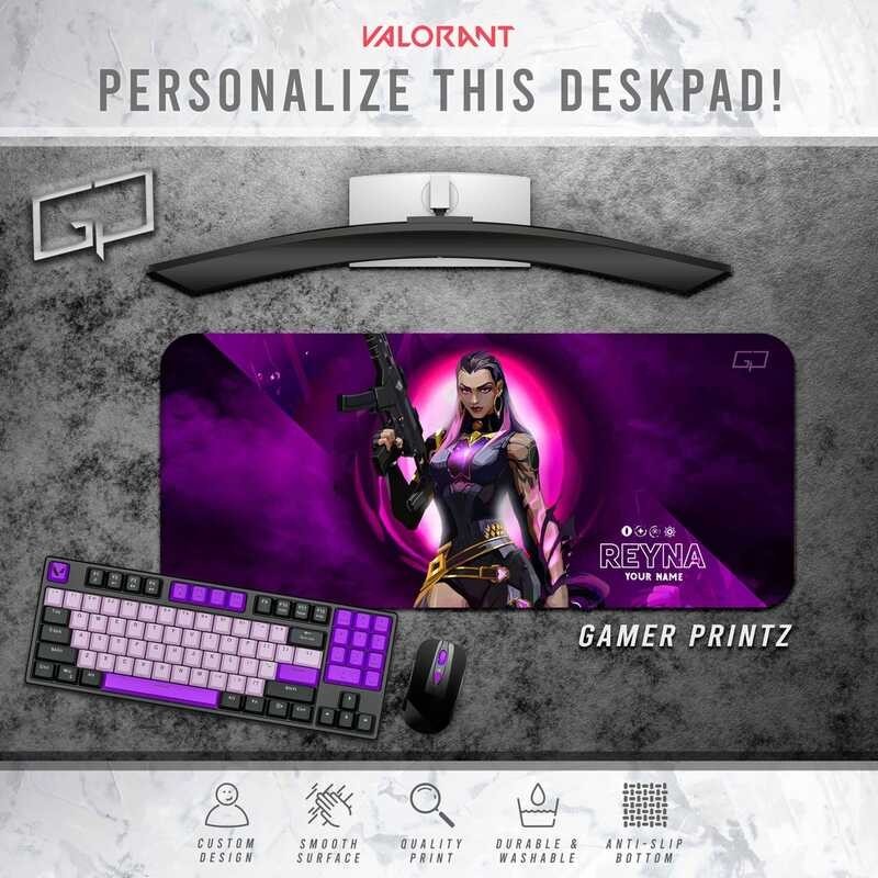 Customized Valorant REYNA Gaming Desk Pad/ Mouse Pad by Gamer Printz ...