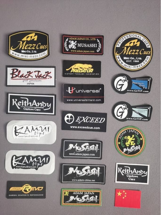 Mezkamu Musashi Billiard Cue Box Labeling LOGO Sticker Chest Sticker ...