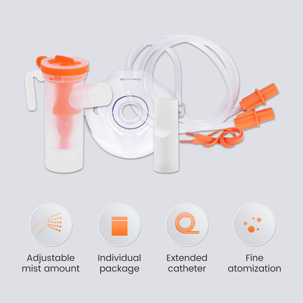 Atomizer Inhaler Set Nebulizer Cup Silicone Kids Mask Air Compressor ...