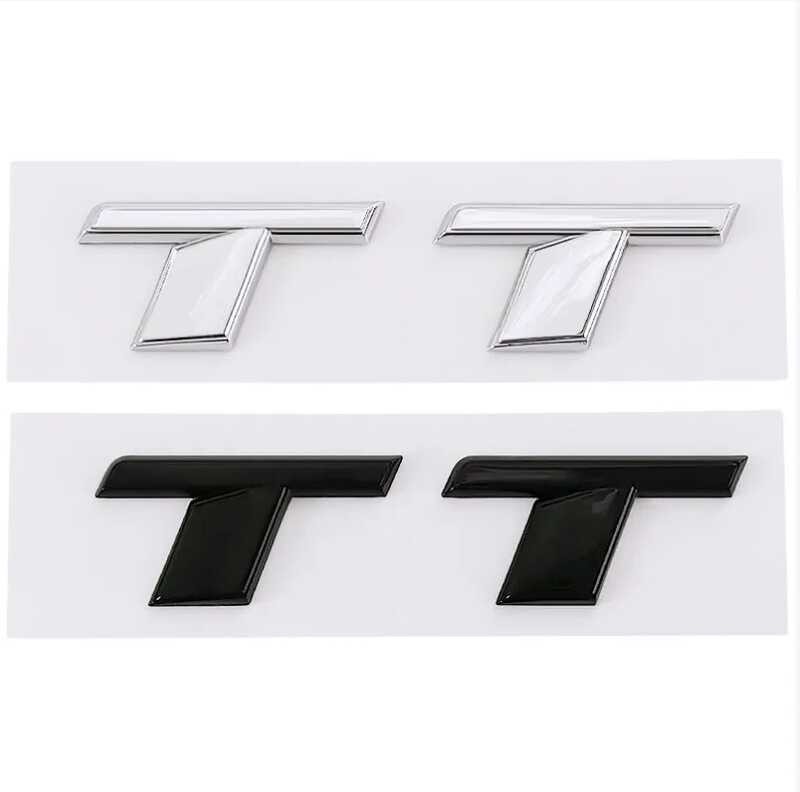 ABS 3D Chrome Black Letters Car Trunk Emblem Badge Decal For Audi RS 1 ...
