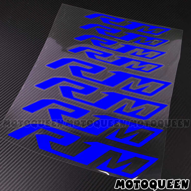 8X Custom Motorcycle Front Rear Iner Wheel Rims Tire Decals Waterproof ...