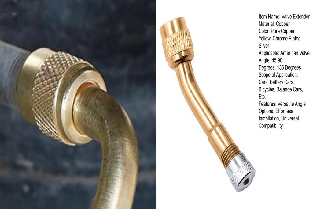 Tire Valve Extension Kit Elbow Valve Extension Tube Universal Tire Valve Extension Set 45 90 135