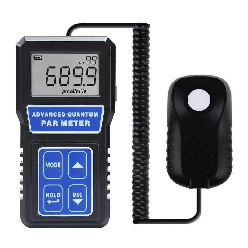 Medidor Avanzado Quantum PAR Meter PPFD Para Luz De Crecimiento LED Plantas De Interior Y Exterior Medir Radiacion Fotosinteticamente Activa
