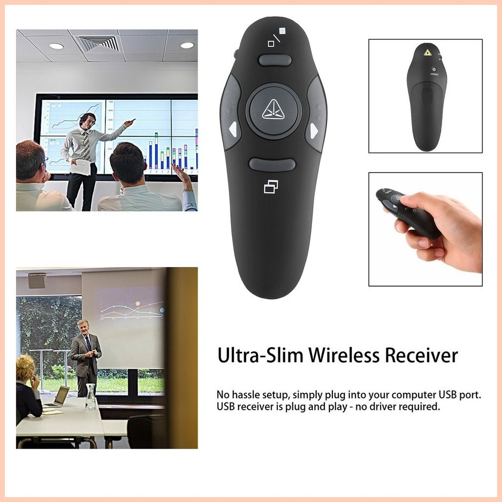 ۩ TTC 2.4GHzWireless Presenter Remote Presentation USB Control ...
