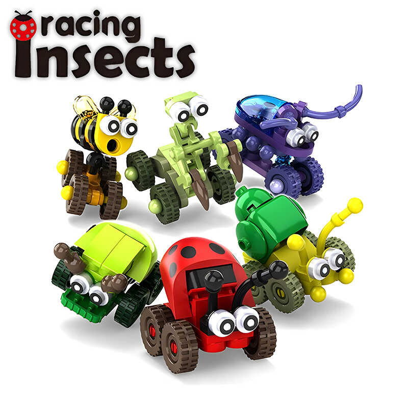 M Insect Total Mobilization Building Block Car Eduional Toy For Boys ...