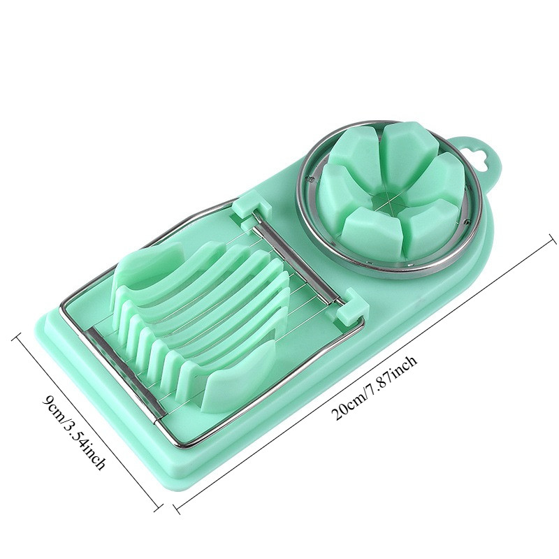 Multi-Function Egg Cutter Stainless Steel Egg Slicer Two-in-One Cutter ...
