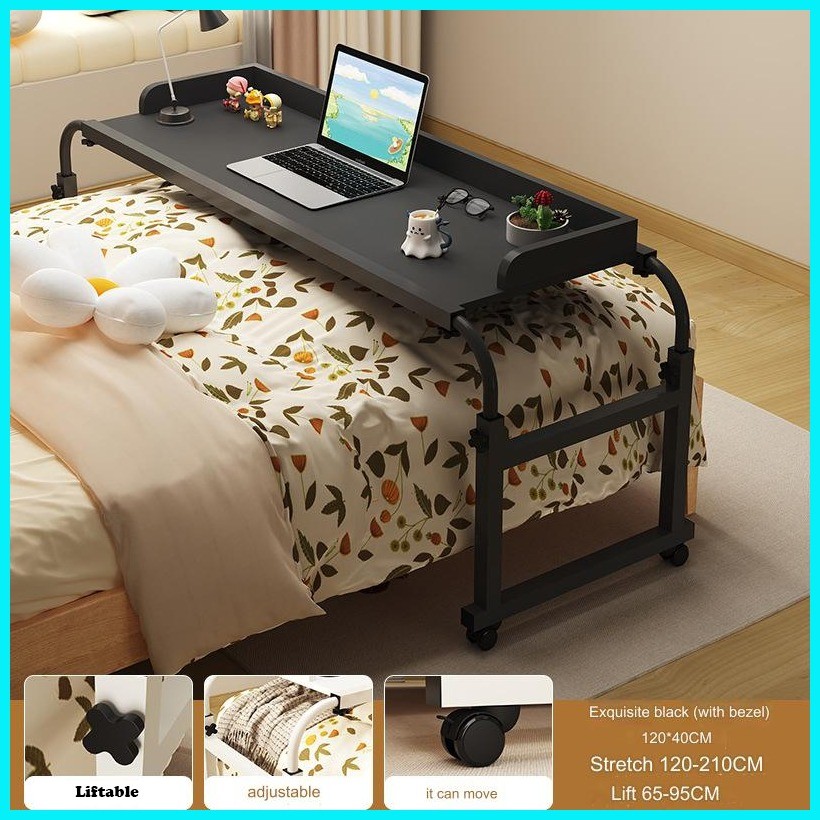 Laptop Table Computer Desk Study Table Mobile Adjustable Bed Side Table ...