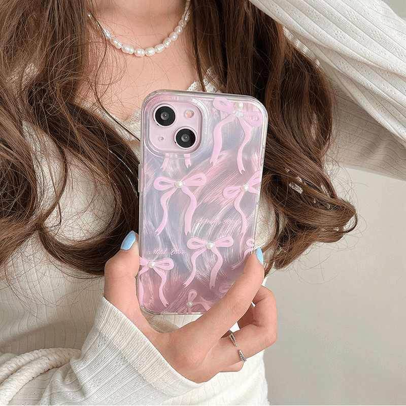 Ballet Style Girly Pink Bow Ribbon Casing VIVO V60 V50 V40 V30E V29E ...