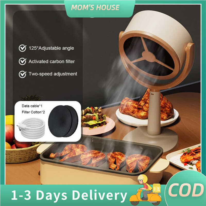 Desktop Range Hood Portable Exhaust Fan Small Kitchen Hood Extractor ...