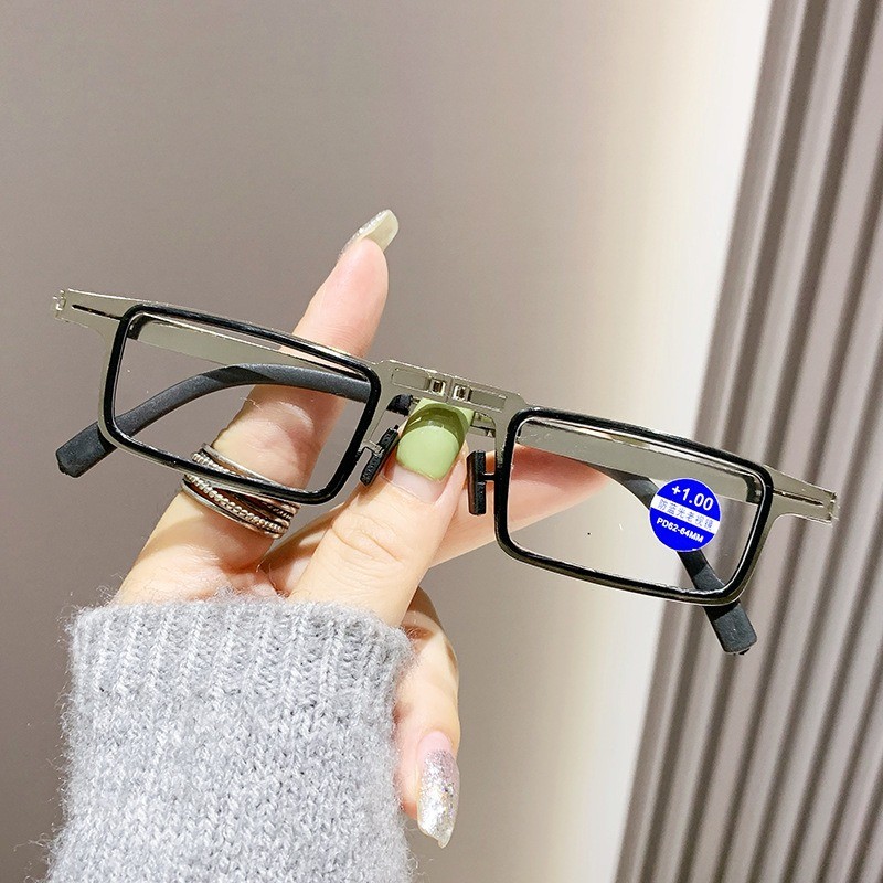 Folding Reading Glasses for Men Anti Blue Light Reading Glasses Hd Amti