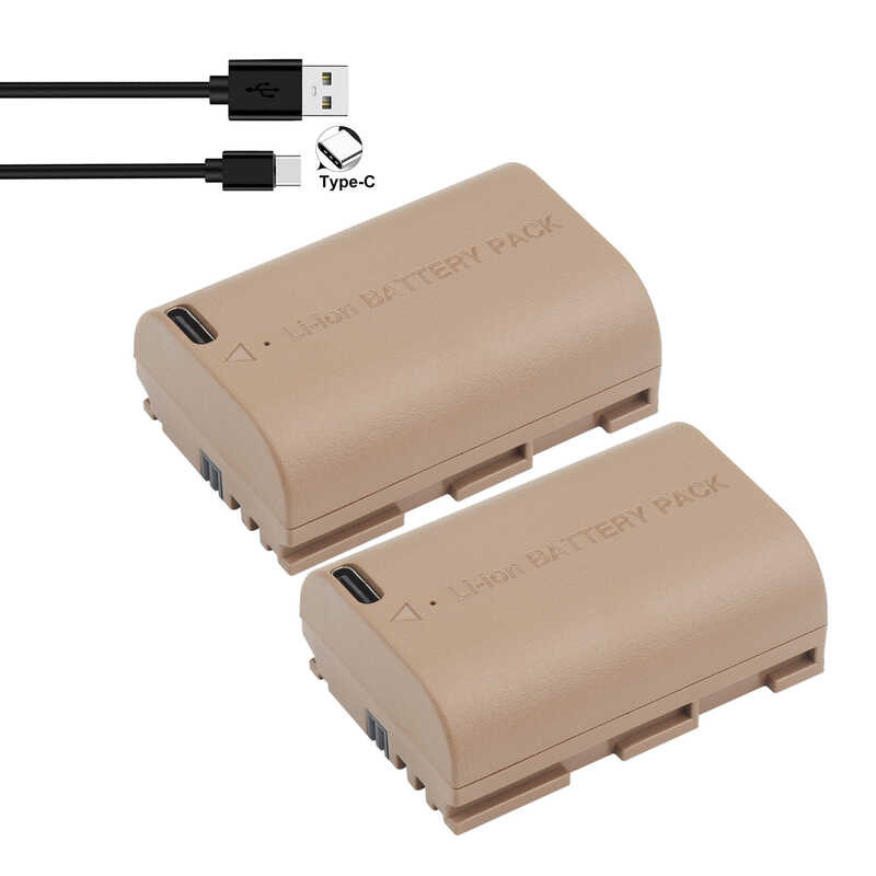 LpE6nh Bagong Lpe6nh LP E6 LpE6 Battery 3200Mah Na May TypeC Input