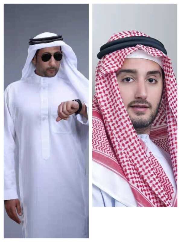 Tt Muslim Dubai Travel Men's Saudi Handsome Prince White Robe Red Headf ...