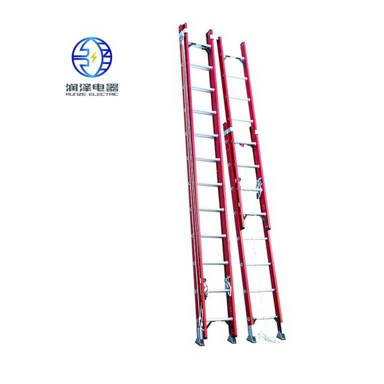 En131 FRP Fiberglass D-Rung Aluminium Extension Ladder SGS | Shopee ...
