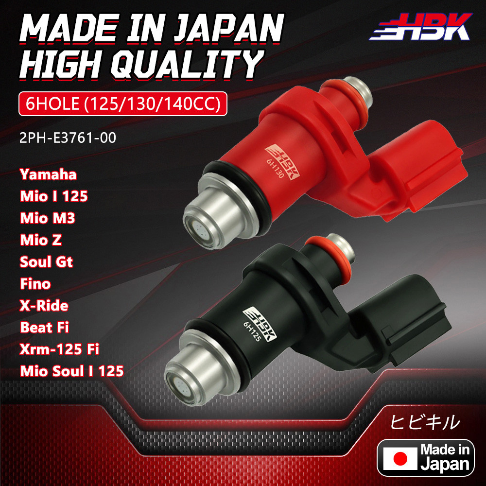 6 HOLE Motorcycle Fuel Injector For Mio I 125/Fino/XRM-125 Fi/Soul I ...