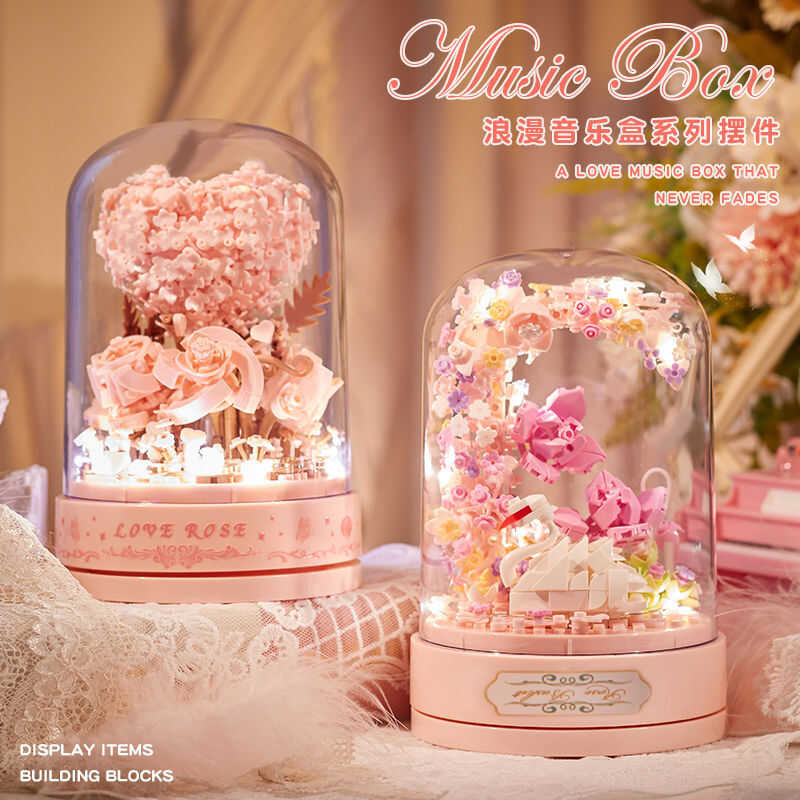Beldi Music Box Toy Boy Assemble Flower Teacher's Day Gift For Teacher ...