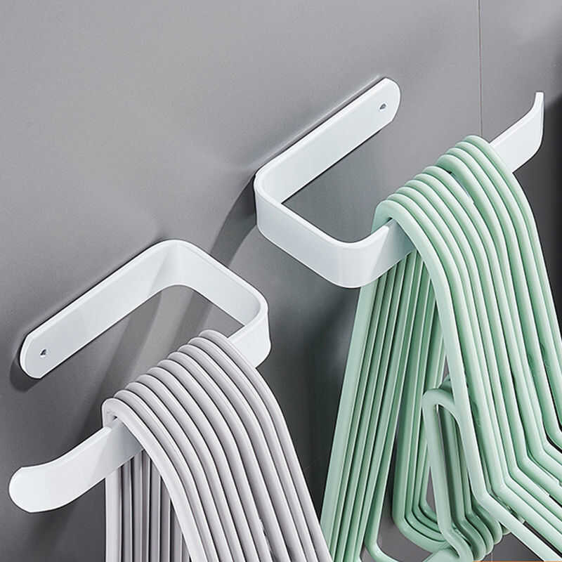Cooling Clothes Rack Storage Organizer Hook Wall-Mounted No-Drill ...