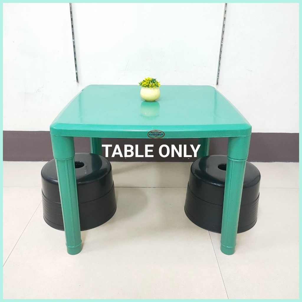 21 INCH MONOBLOCK TABLE PLASTIC SQUARE TABLE / LAMESA / STURDY COFFEE ...