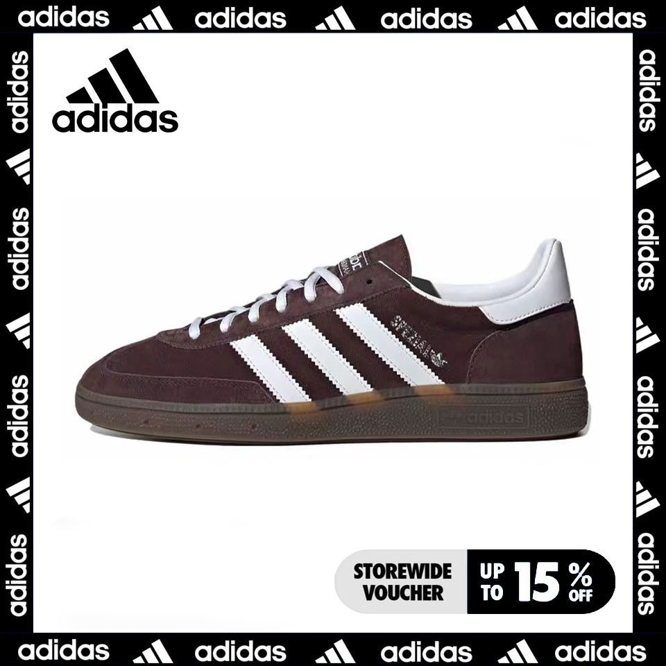 adidas originals Handball spzl Men and women shoes Casual sports shoes brown