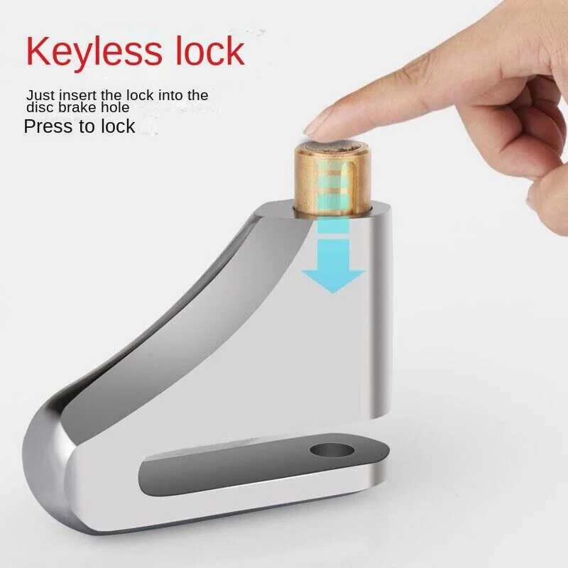 ZXH Alarm Lock Security Emergency Supplies Electric Bicycle Moto Alloy ...