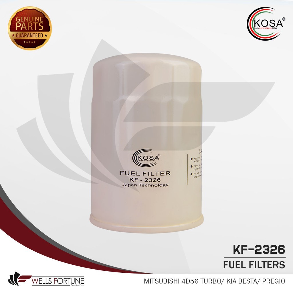 ♞MITSUBISHI 4D56 TURBO / KIA BESTA / PREGIO KOSA FUEL FILTER KF2326 (1