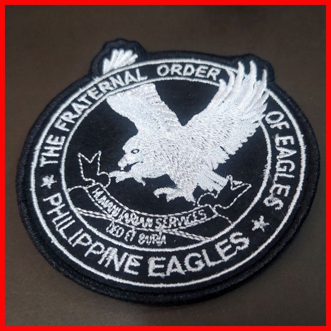 The Fraternal Order of Eagles TFOE Embroidered Patches for Shirt Bags