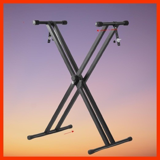 Double X Portable Keyboard Stand Super Heavy Duty Ideal For Any Type OF ...