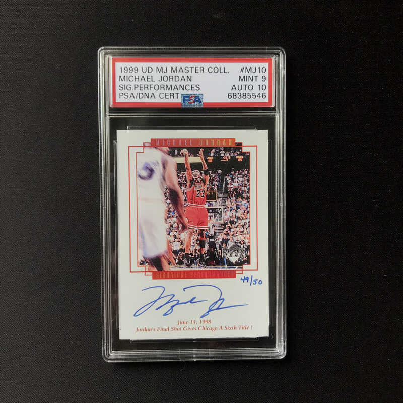 1999UD Michael Jordan Signature Signed 98 Last Shot Original Replica ...