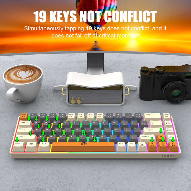 COD Original Product Zeus X RAIKU K Key Compact RGB Gaming Keyboard ...