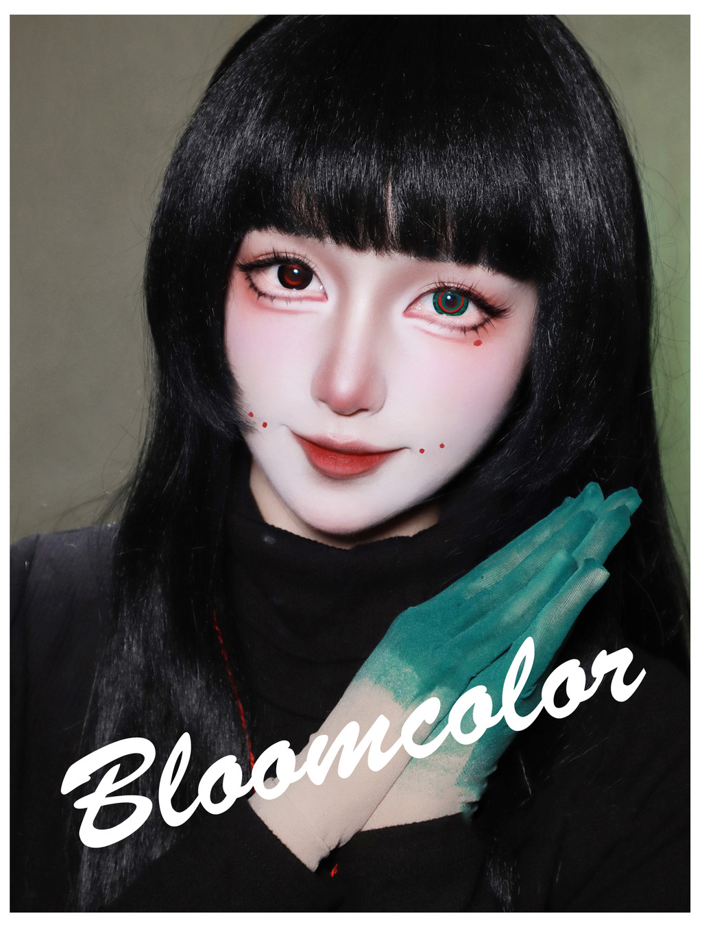 1pair Alien Stage Anime Weird Green Cosplay Color Contact Lenses Ivan ...