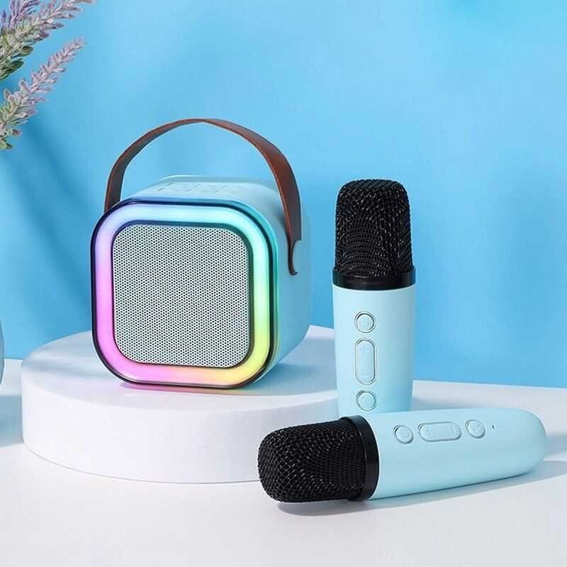 K12 Home KTV Portable Mini Bluetooth Speaker Wireless Dual Mic Karaoke ...