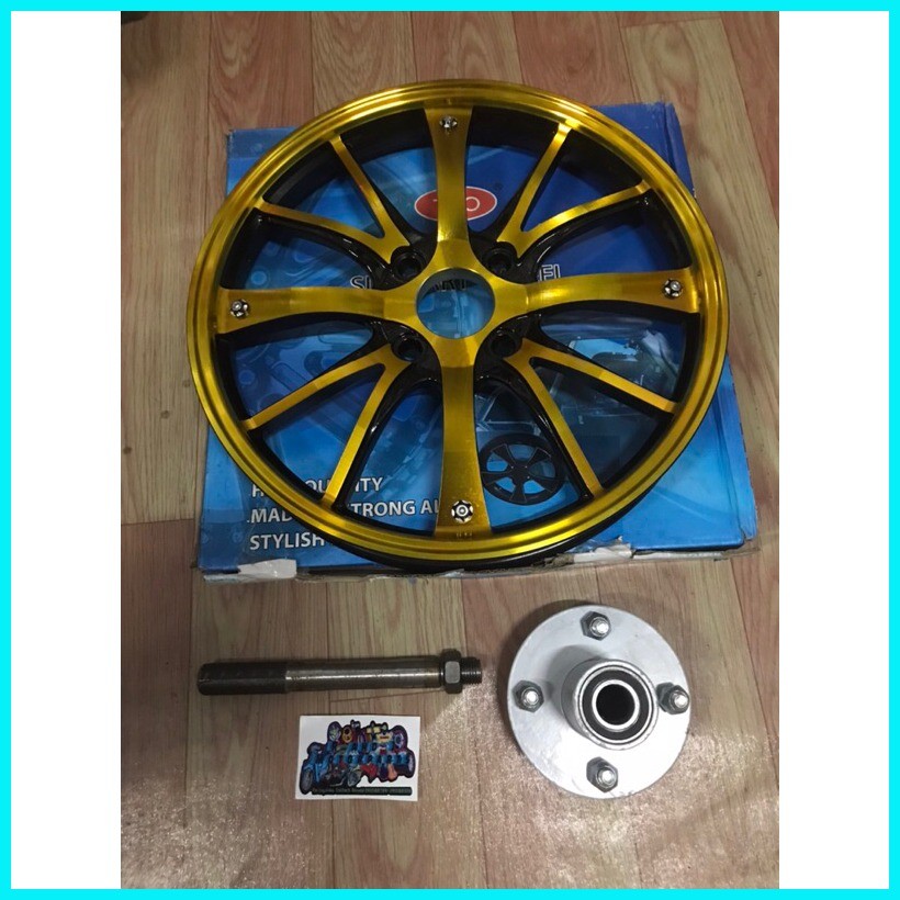 Sidewheel Mags Takasago Crosshair Black Gold with hub bearing and ...