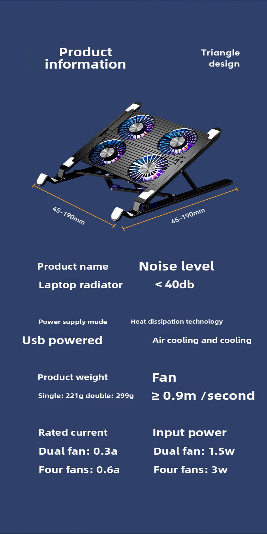 Notebook Radiator Liftable Foldable Cooling Fan Portable Stand | Shopee ...