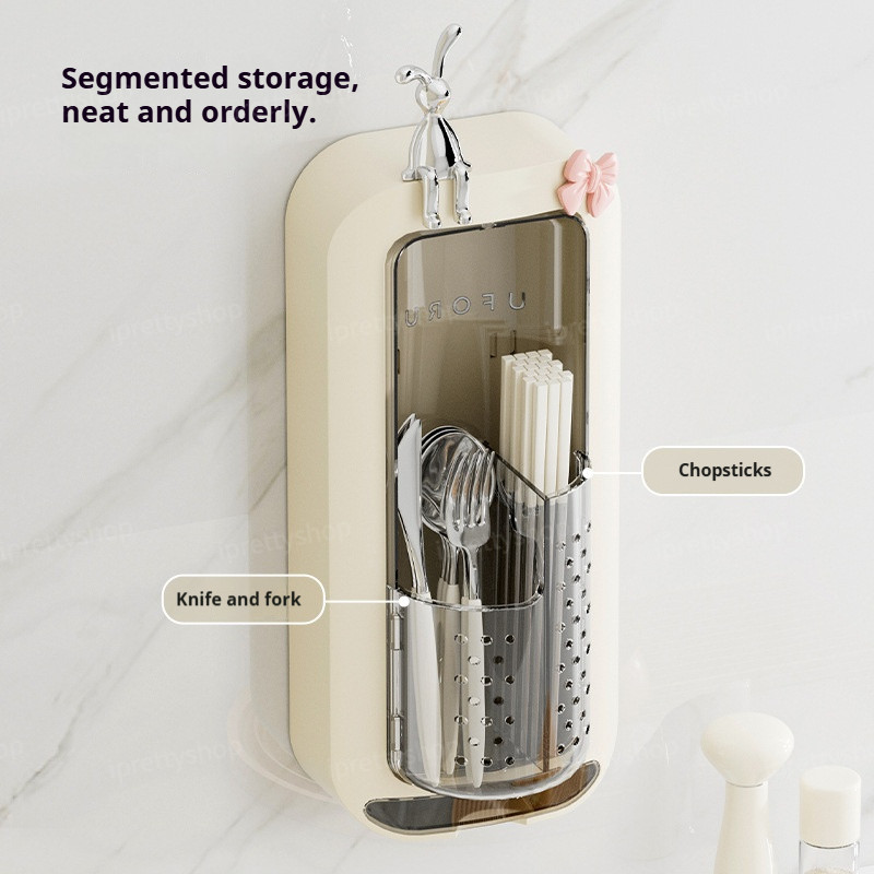 360° Rotating Drainage Rack Kitchen Racks Toothbrush Drain Wall Mounted ...