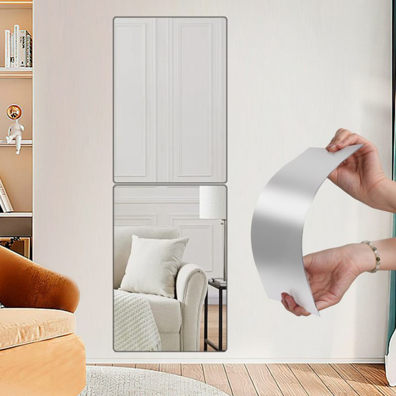DIY Round Mirror Stickers - 3D Wall Decal - HD Mirror Wall Sticker ...