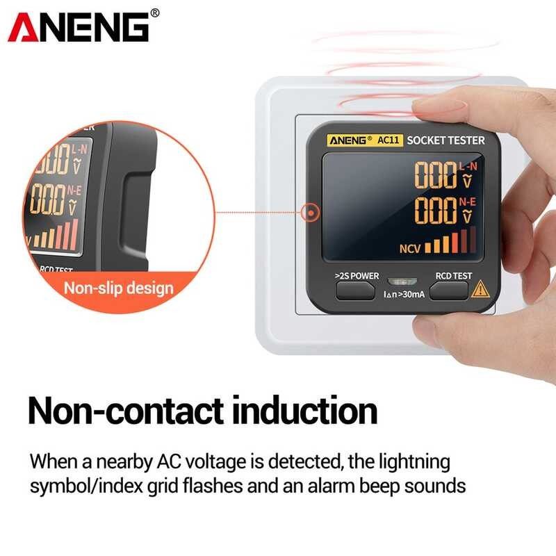 Voltage ANENG Ac11 Test Detector Ground Zero e Phase Check Rcd NCV ...