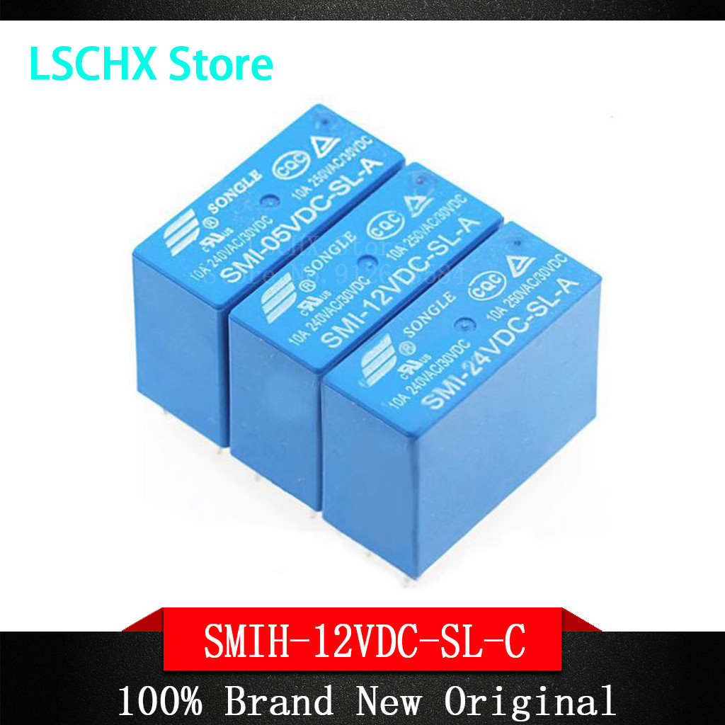 2 Stück SMIH-24VDC-SL-C Leistungsrelais – 16A / 250V – 8-PIN, Versiegelt, Für Gleichstromanwendungen