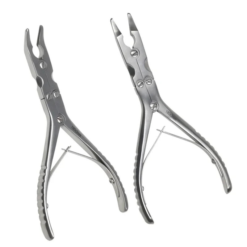 Orthopedic Double Joint Rongeur Bone Rongeur Stainless Straight Curved ...