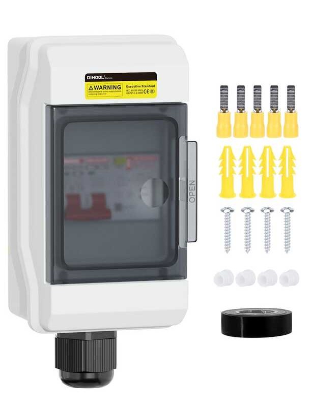 SPA Disconnect DIHOOL GFCI Panel 50 Amp Circuit Breaker Box with Surge
