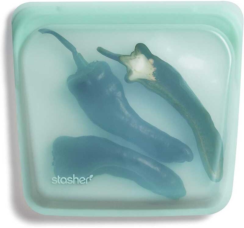 Silicone Food Stasher Grade Reusable Storage Bag, Sky (Sandwich