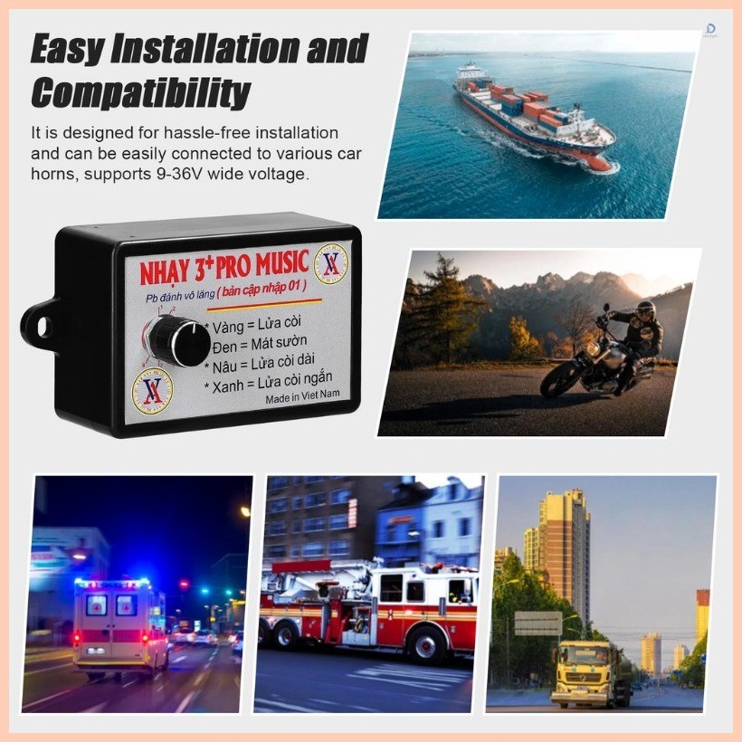 12v/24v Universal Nhay 3 Pro Music Rapid Relay for Truck 8/12 Sounds