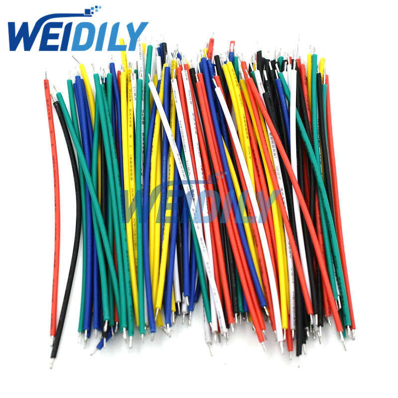 120Pcs Eb0 Ul1007 24Awg Breadboard Kit 8Cm Fly Jumper Wire Tin Conductor Wires 5 Colors PCB