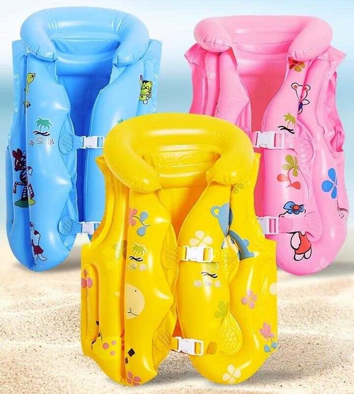 (Cod) Inflatable Swimsuit Cartoon Inflatable Swimming Vest | Shopee ...