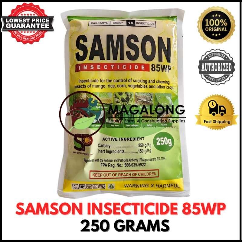 SAMSON INSECTICIDE 85WP ANTI-TICK ANTI-FLEA CARBARYL, SEVIN - 50 G, 250 ...