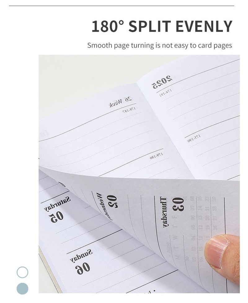 Ossayi Portable 2025 Daily Weekly Planners A7 Schedule Notebooks ...