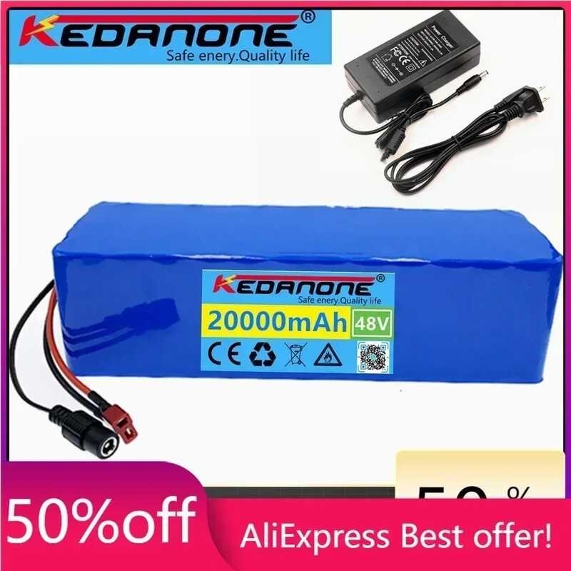 48V Lithium Ion 48V 20Ah 1000W 13S3p Li-Ion Battery Pack For 54.6V E ...