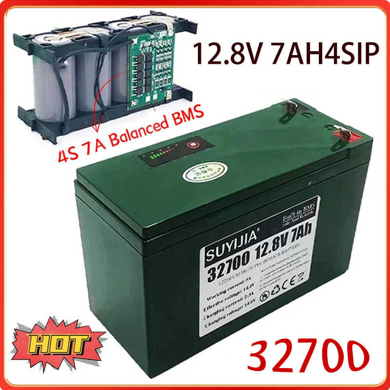 4S1p 32700 12.8V 7000Mah Rechargeable Balanced BMS Lifepo4 Strip 4S 7A ...
