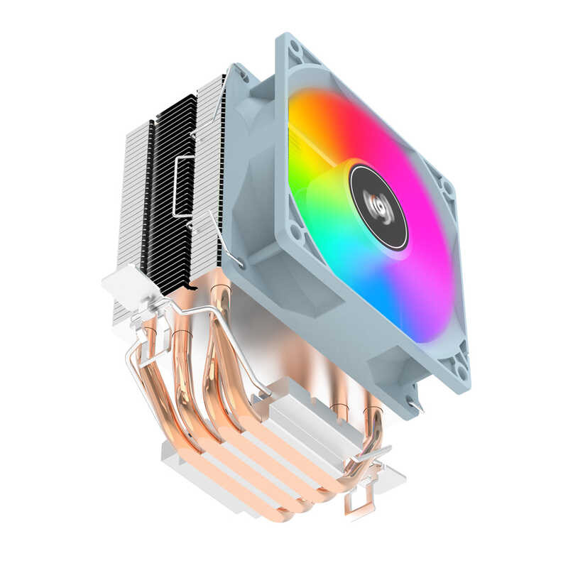 Aigo Air CPU Cooler Cooling Fan Silent Ventilator 4 Heat Pipes Radiator ...