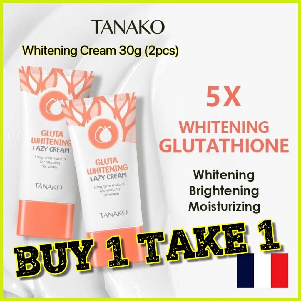 『BUY 1 TAKE 1』FDA TANAKO Glutathione Whitening Cream Facial Cream Lazy ...