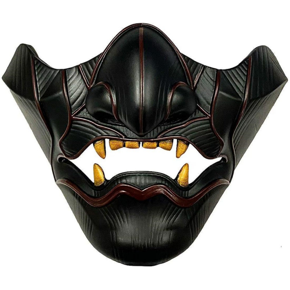 § Tsushima Mask Cosplay Jin Sakai Gosaku Samurai Knight Ghost Half Face