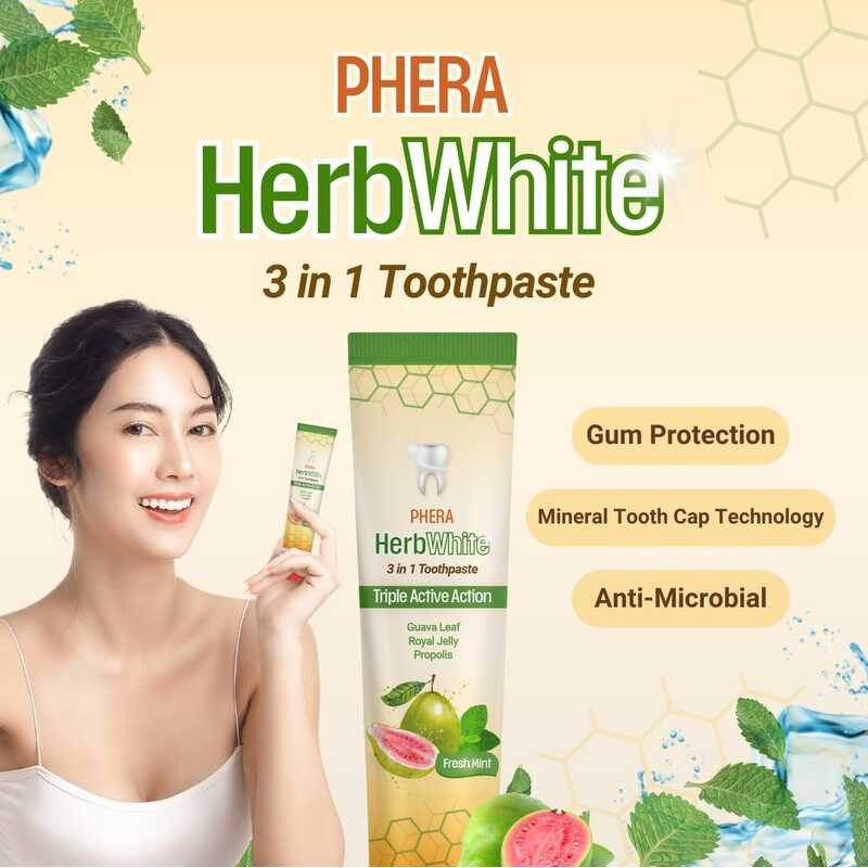PHERA TOOTHPASTE 3IN1 (GUAVA AND ROYAL JELLY) 6 PCS | Shopee Philippines